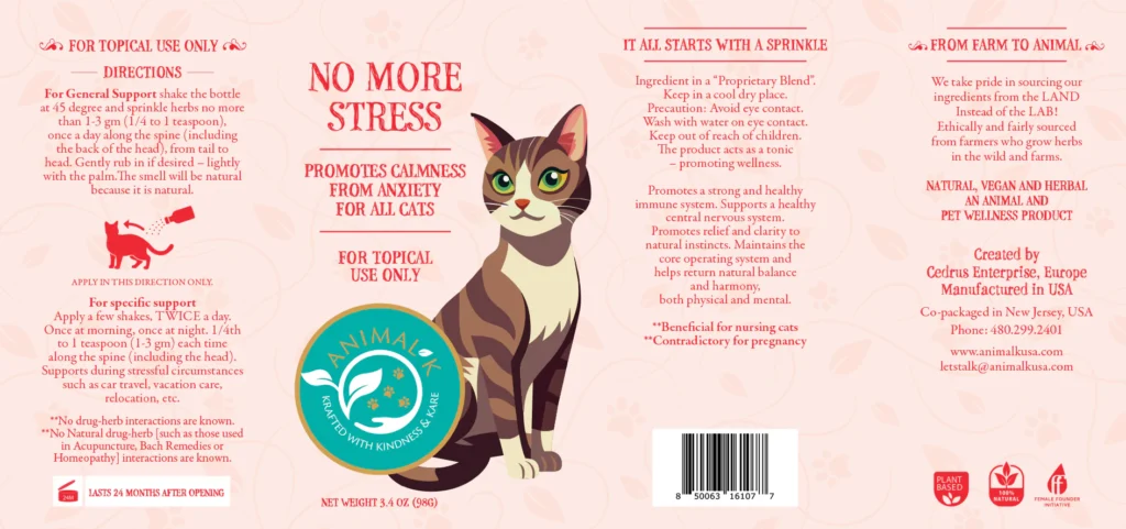 Kitty stress label